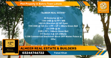 Residential Plot for Sale in Bahria Town, Lahore - (BP-33341)