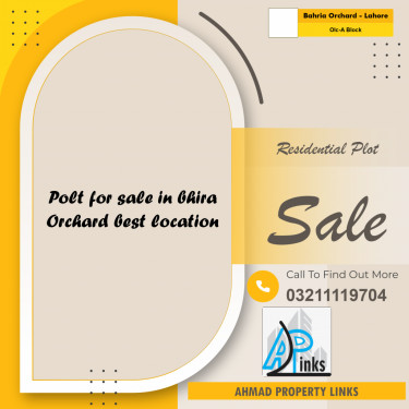 5 Marla Residential Plot for Sale in OLC-A Block -  Bahria Orchard, Lahore - (BP-333654)