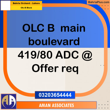 Residential Plot for Sale in OLC-B Block -  Bahria Orchard, Lahore - (BP-333726)
