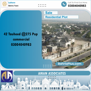 Residential Plot for Sale in Bahria Town, Lahore - (BP-333739)