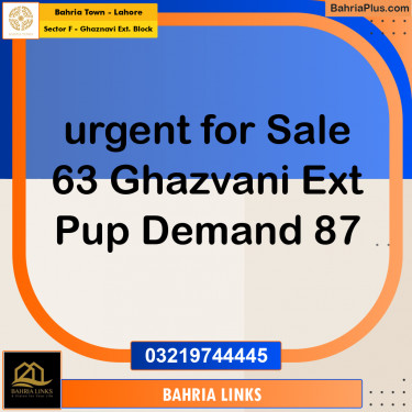 5 Marla Residential Plot for Sale in Sector F - Ghaznavi Ext. Block -  Bahria Town, Lahore - (BP-333855)