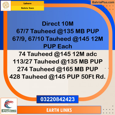 Residential Plot for Sale in Bahria Town, Lahore - (BP-333872)