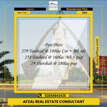 Residential Plot for Sale in Bahria Town, Lahore - (BP-333890)