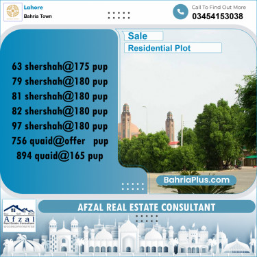 Residential Plot for Sale in Bahria Town, Lahore - (BP-333891)