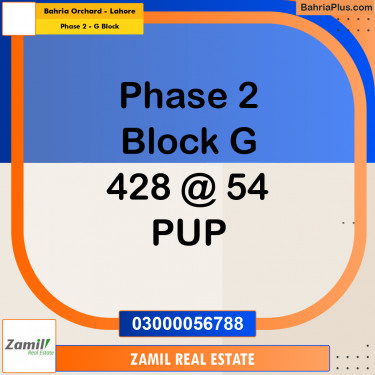 5 Marla Residential Plot for Sale in Phase 2 - G Block -  Bahria Orchard, Lahore - (BP-334070)