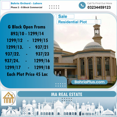 5 Marla Residential Plot for Sale in Phase 2 - G Block Commercial -  Bahria Orchard, Lahore - (BP-334155)