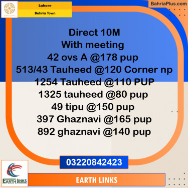 Residential Plot for Sale in Bahria Town, Lahore - (BP-334166)