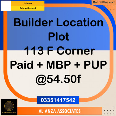 Residential Plot for Sale in Bahria Orchard, Lahore - (BP-334249)