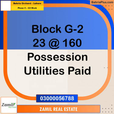 1 Kanal Residential Plot for Sale in Phase 4 - G2 Block -  Bahria Orchard, Lahore - (BP-334272)