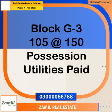 1 Kanal Residential Plot for Sale in Phase 4 - G3 Block -  Bahria Orchard, Lahore - (BP-334273)