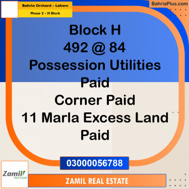 8 Marla Residential Plot for Sale in Phase 2 - H Block -  Bahria Orchard, Lahore - (BP-334283)