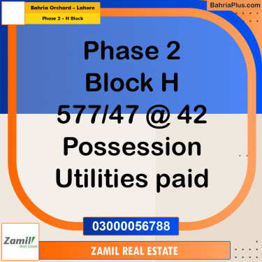 5 Marla Residential Plot for Sale in Phase 2 - H Block -  Bahria Orchard, Lahore - (BP-334285)