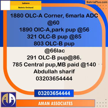 Residential Plot for Sale in Bahria Orchard, Lahore - (BP-334373)