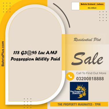 10 Marla Residential Plot for Sale in OLC-A Block -  Bahria Orchard, Lahore - (BP-334401)