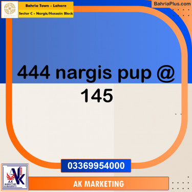 10 Marla Residential Plot for Sale in Sector C - Nargis/Hussain Block -  Bahria Town, Lahore - (BP-334429)