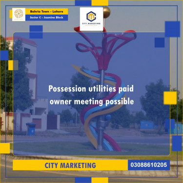 10 Marla Residential Plot for Sale in Sector C - Jasmine Block -  Bahria Town, Lahore - (BP-334438)
