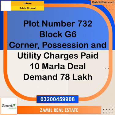 10 Marla Residential Plot for Sale in Bahria Orchard, Lahore - (BP-334453)