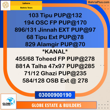 Residential Plot for Sale in Bahria Town, Lahore - (BP-334589)