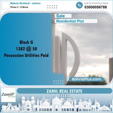 5 Marla Residential Plot for Sale in Phase 2 - G Block -  Bahria Orchard, Lahore - (BP-334656)