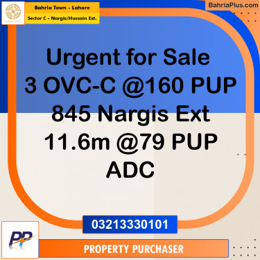 12 Marla Residential Plot for Sale in Sector C - Nargis/Hussain Ext. -  Bahria Town, Lahore - (BP-334679)