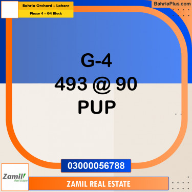 10 Marla Residential Plot for Sale in Phase 4 - G4 Block -  Bahria Orchard, Lahore - (BP-334710)