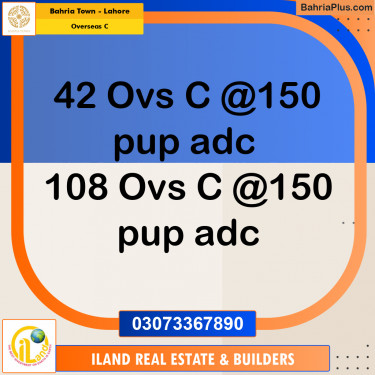 10 Marla Residential Plot for Sale in Overseas C -  Bahria Town, Lahore - (BP-334718)