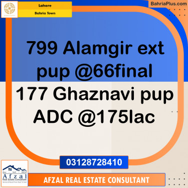 Residential Plot for Sale in Bahria Town, Lahore - (BP-334888)