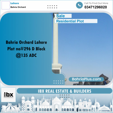 12 Marla Residential Plot for Sale in Bahria Orchard, Lahore - (BP-334899)