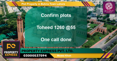 Residential Plot for Sale in Bahria Town, Lahore - (BP-33493)