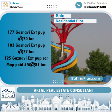 Residential Plot for Sale in Bahria Town, Lahore - (BP-335032)