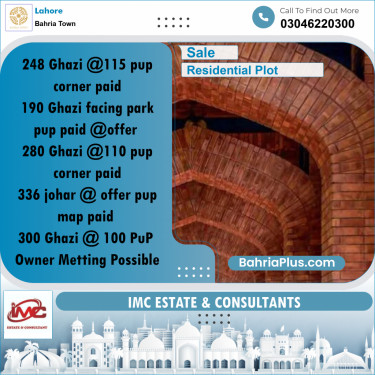 Residential Plot for Sale in Bahria Town, Lahore - (BP-335098)