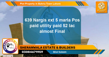 Residential Plot for Sale in Bahria Town, Lahore - (BP-33510)
