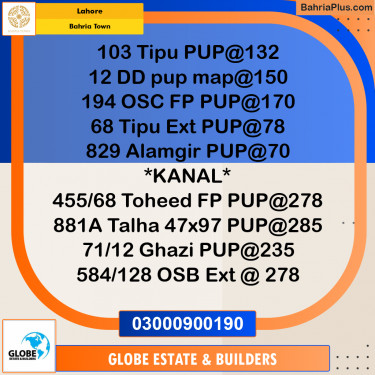 Residential Plot for Sale in Bahria Town, Lahore - (BP-335314)