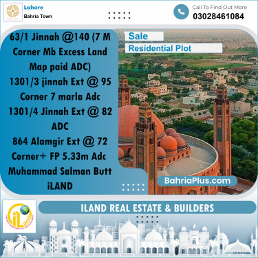 Residential Plot for Sale in Bahria Town, Lahore - (BP-335421)