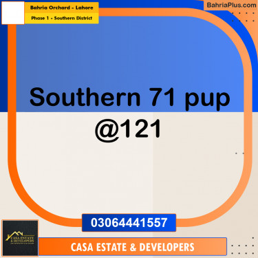 10 Marla Residential Plot for Sale in Phase 1 - Southern District -  Bahria Orchard, Lahore - (BP-335461)