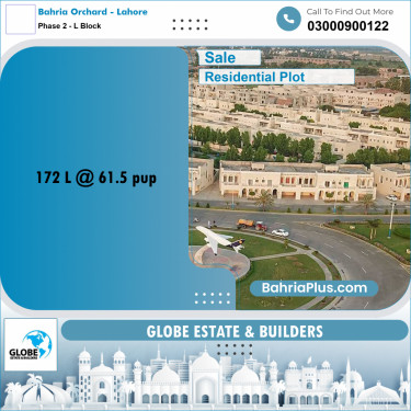 5 Marla Residential Plot for Sale in Phase 2 - L Block -  Bahria Orchard, Lahore - (BP-335604)