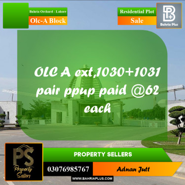5 Marla Residential Plot for Sale in OLC-A Block -  Bahria Orchard, Lahore - (BP-335633)