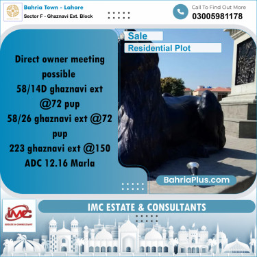 5 Marla Residential Plot for Sale in Sector F - Ghaznavi Ext. Block -  Bahria Town, Lahore - (BP-335724)