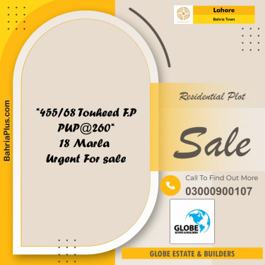 Residential Plot for Sale in Bahria Town, Lahore - (BP-336063)