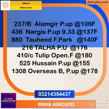 Residential Plot for Sale in Bahria Town, Lahore - (BP-336096)