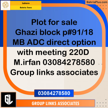 Residential Plot for Sale in Bahria Town, Lahore - (BP-336127)