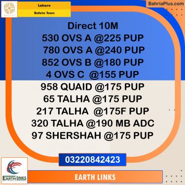 Residential Plot for Sale in Bahria Town, Lahore - (BP-336134)
