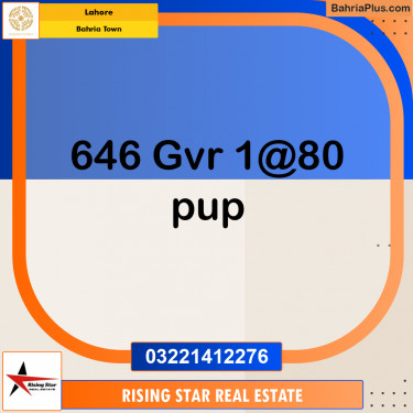 Residential Plot for Sale in Bahria Town, Lahore - (BP-336193)