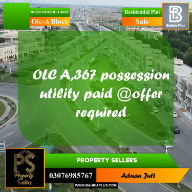 8 Marla Residential Plot for Sale in OLC-A Block -  Bahria Orchard, Lahore - (BP-336222)
