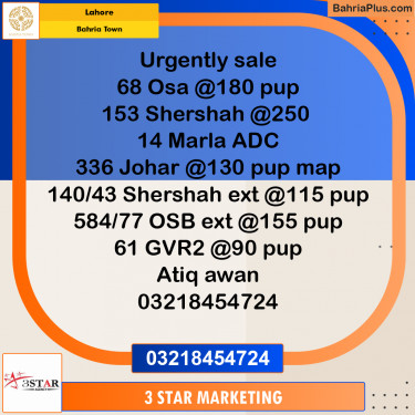 Residential Plot for Sale in Bahria Town, Lahore - (BP-336299)