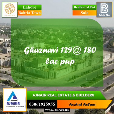Residential Plot for Sale in Bahria Town, Lahore - (BP-336322)