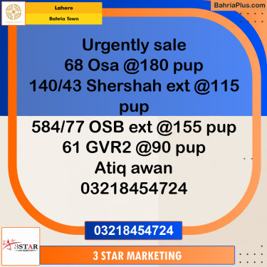 Residential Plot for Sale in Bahria Town, Lahore - (BP-336397)