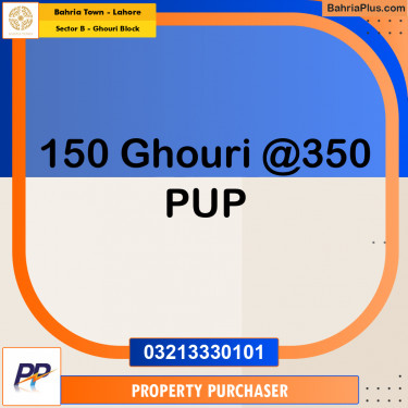1 Kanal Residential Plot for Sale in Sector B - Ghouri Block -  Bahria Town, Lahore - (BP-336516)
