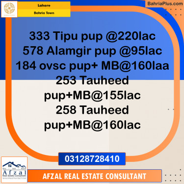 Residential Plot for Sale in Bahria Town, Lahore - (BP-336589)