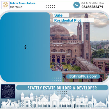 10 Marla Residential Plot for Sale in Golf Phase 1 -  Bahria Town, Lahore - (BP-336601)